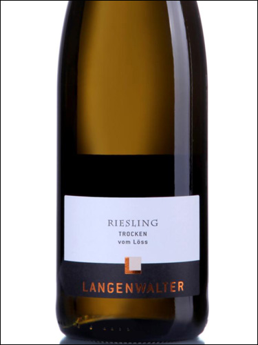 фото Langenwalter Riesling vom Loss Pfalz Лангенвальтер Рислинг вом Лесс Пфальц Германия вино белое