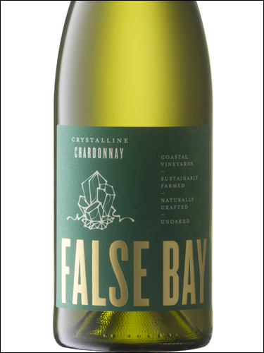фото False Bay Crystalline Chardonnay Фолс Бэй Кристаллин Шардоне ЮАР вино белое