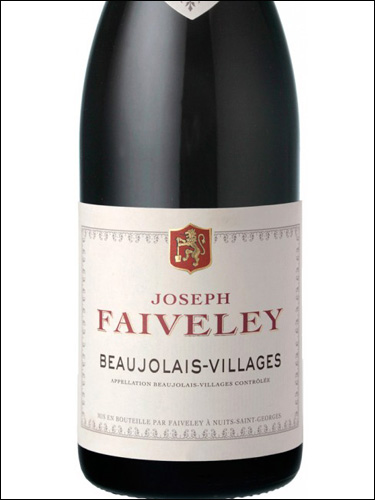 фото Domaine Faiveley Beaujolais Villages AOC Домен Февле Божоле Вилляж Франция вино красное