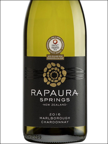 фото Rapaura Springs Chardonnay Marlborough Рапаура Спрингс Шардоне Мальборо Новая Зеландия вино белое