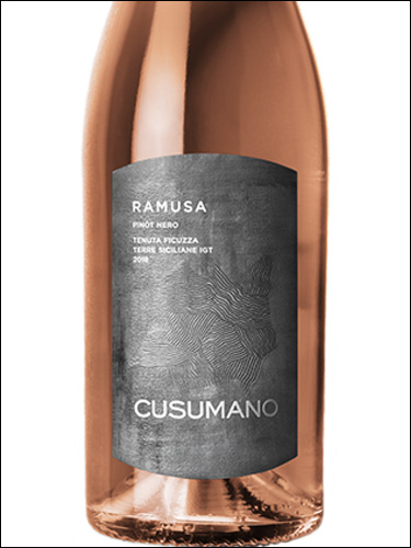фото Cusumano Ramusa Pinot Nero Rosato Terre Siciliane IGT Кузумано Рамуза Пино Неро Розато Терре Сичилиане Италия вино розовое