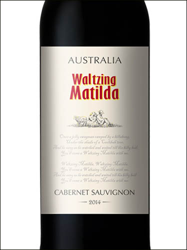 фото Waltzing Matilda Cabernet Sauvignon Australia Вольтсинг Матильда Каберне Совиньон Австралия вино красное