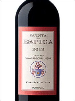 фото Quinta da Espiga Tinto Vinho Regional Lisboa Кинта да Эшпига Тинту ВР Лиссабон Португалия вино красное