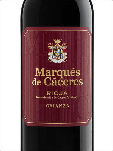 фото вино Marques de Caceres Crianza Rioja DOC 