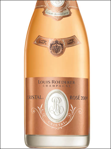 фото Champagne Louis Roederer Cristal Rose Шампанское Луи Родерер Кристаль Розе Франция вино розовое