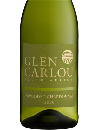 фото Glen Carlou Unwooded Chardonnay Глен Карлоу Анвудед Шардоне ЮАР вино белое