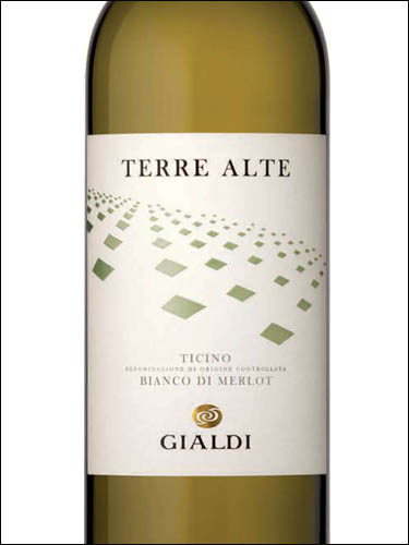 фото Gialdi Terre Alte Bianco di Merlot Ticino DOC Джальди Терре Альте Бьянко ди Мерло Тичино Швейцария вино белое