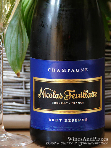фото Champagne Nicolas Feuillatte Brut Reserve Шампанское Николя Фейят Брют Резерв Франция вино белое