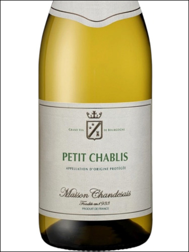 фото Maison Chandesais Petit Chablis AOC Мезон Шандезе Пти Шабли Франция вино белое