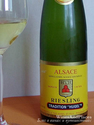 фото Hugel Riesling Tradition Alsace AOC Хюгель Рислинг Традисьён Эльзас Франция вино белое