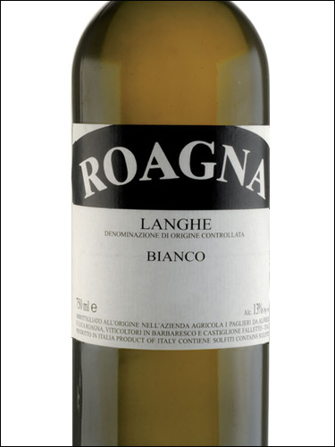 фото Roagna Langhe Bianco DOC Роанья Ланге Бьянко Италия вино белое