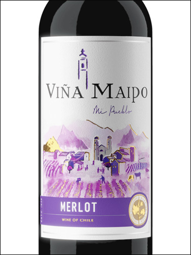 фото Vina Maipo Mi Pueblo Merlot Винья Майпо Ми Пуэбло Мерло Чили вино красное