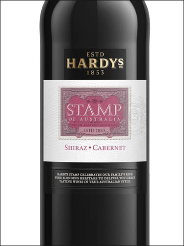 фото Hardys Stamp Shiraz Cabernet Хардис Стэмп Шираз Каберне Австралия вино красное