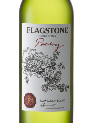 фото Flagstone Poetry Sauvignon Blanc Флэгстоун Поэтри Совиньон Блан ЮАР вино белое