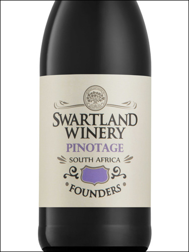 фото Swartland Winery Founders Pinotage Свартланд Вайнери Фаундерс Пинотаж ЮАР вино красное