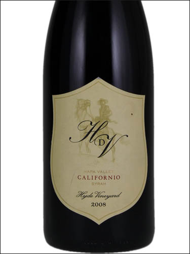фото Hyde de Villaine Californio Syrah Napa Valley Хайд де Вилен Калифорнио Сира Напа Вэлли США вино красное