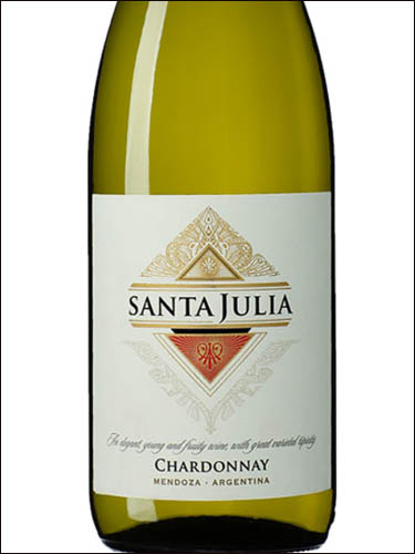 фото Santa Julia Chardonnay Mendoza Санта Джулия Шардоне Мендоса Аргентина вино белое