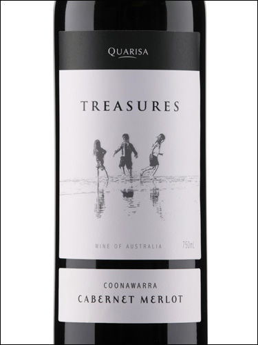 фото Quarisa Treasures Cabernet-Merlot Coonawarra Куариса Трежез Каберне-Мерло Кунаварра Австралия вино красное