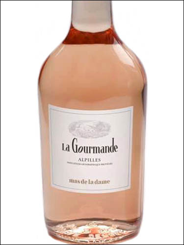 фото Mas de la Dame La Gourmande Rose Alpilles IGP Мас де ля Дам Ля Гурман Розе Альпий Франция вино розовое