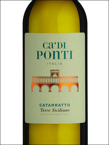 фото Ca' di Ponti Catarratto Terre Siciliane IGT Ка' ди Понти Катаратто Терре Сичилиане Италия вино белое