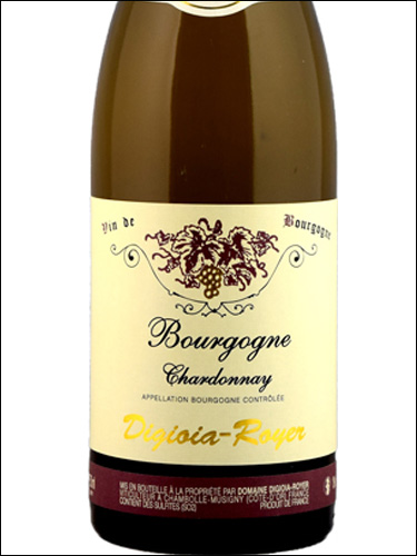 фото Digioia-Royer Bourgogne Chardonnay AOC Дижойя-Руайе Бургонь Шардоне Франция вино белое