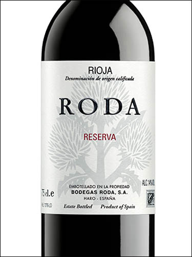 фото Roda Reserva Rioja DOCa Рода Резерва Риоха Испания вино красное