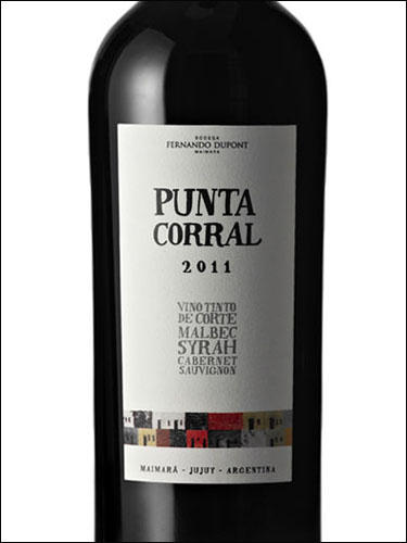 фото Punta Corral Vino Tinto de Corte Malbec-Cabernet Sauvignon-Syrah Пунта Кораль Вино Тинто ву Корте Мальбек-Каберне Совиньон-Сира Аргентина вино красное