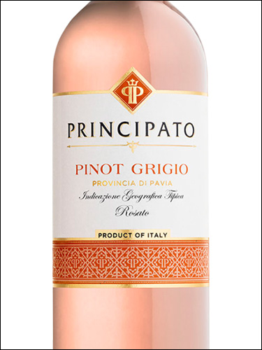 фото Principato Pinot Grigio Rosato Provincia di Pavia IGT Принчипато Пино Гриджио Розато Провинция ди Павия Италия вино розовое