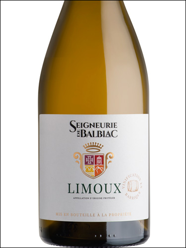фото Seigneurie de Balbiac Limoux Blanc AOC Сеньори де Бальбьяк Лиму Блан Франция вино белое