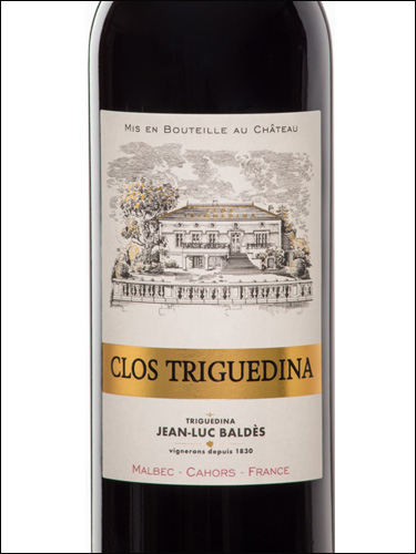 фото Clos Triguedina Cahors AOC Кло Тригедина Каор Франция вино красное