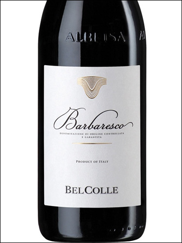 фото Bel Colle Barbaresco DOCG Бель Колле Барбареско Италия вино красное