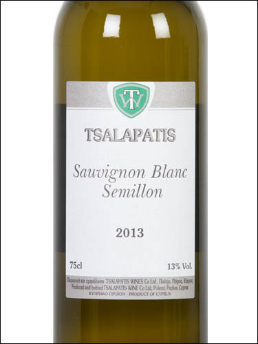 фото Tsalapatis Sauvignon Blanc - Semillon Цалапатис Совиньон Блан - Семильон Кипр вино белое
