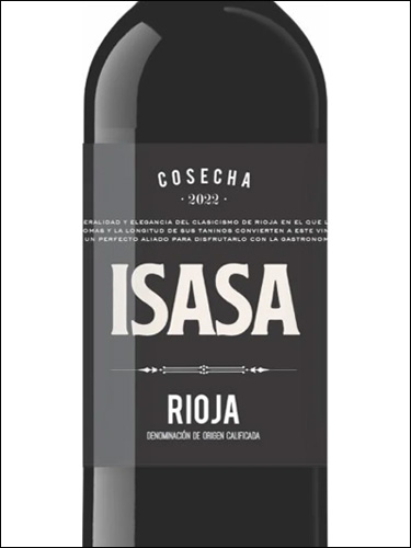 фото вино Isasa Tinto Rioja DOCa 