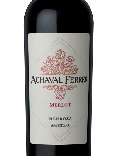 фото Achaval Ferrer Merlot Mendoza Ачаваль Феррер Мерло Мендоса Аргентина вино красное