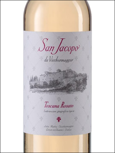 фото San Jacopo da Vicchiomaggio Toscana Rosato IGT Сан Якопо да Виккьомаджо Тоскана Розато Италия вино розовое