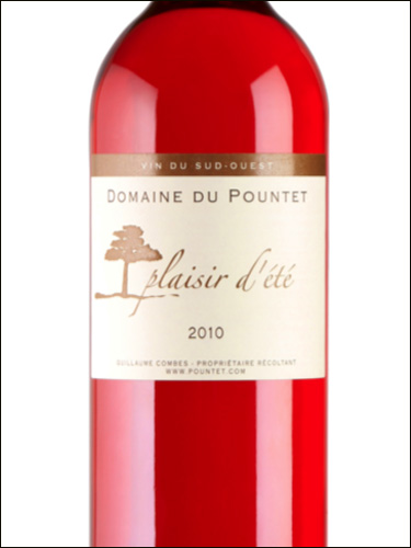 фото Domaine du Pountet Plaisir d'Ete Rose Comte Tolosan IGP Домен дю Пунте Плезир д'Эте Розе Конте Толозан Франция вино розовое
