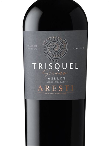 фото Aresti Trisquel Series Altitud 1245 Merlot Арести Трискель Сериес Альтитьюд 1245 Мерло Чили вино красное
