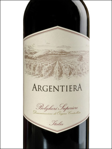 фото Argentiera Bolgheri Superiore DOC Арджентьера Болгери Супериоре Италия вино красное