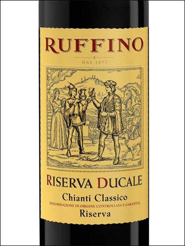 фото Ruffino Riserva Ducale Chianti Classico Riserva DOCG Руффино Ризерва Дукале Кьянти Классико Ризерва  Италия вино красное