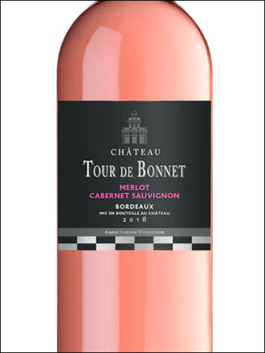 фото Chateau Tour de Bonnet Rose Bordeaux AOC Шато Тур де Бонне Розе Бордо Франция вино розовое