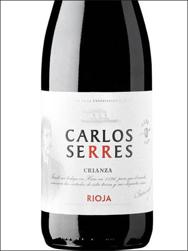 фото Carlos Serres Crianza Rioja DOC Карлос Серрес Крианса Риоха Испания вино красное