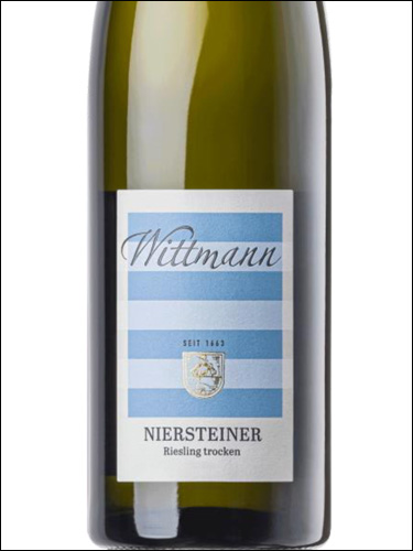 фото Wittmann Niersteiner Riesling Trocken Виттманн Нирштайнер Рислинг Трокен Германия вино белое