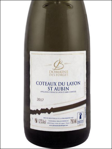 фото Domaine des Forges Coteaux du Layon Saint Aubin AOC Домен де Форж Кото дю Лайон Сент-Обен Франция вино белое