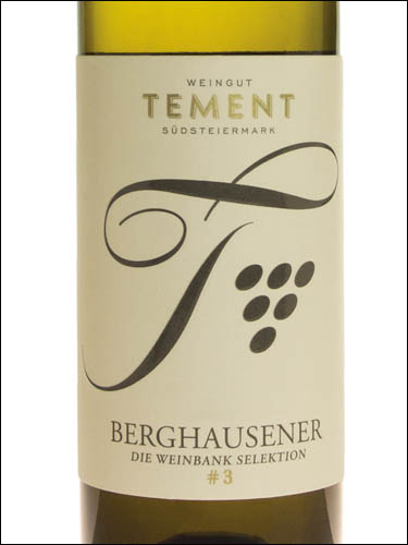 фото Tement Berghausener Sauvignon Blanc Spatfullung die Weinbank Selektion #3 Темент Бергхаузенер Совиньон Блан Шпетфюллюнг ди Вайнбанк Селекцион №3 Австрия вино белое