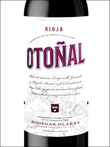 фото вино Bodegas Olarra Otonal Joven Rioja DOCa 