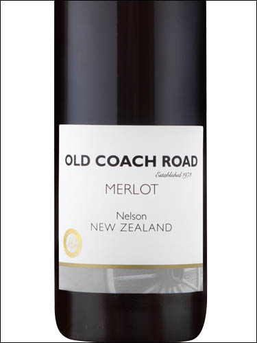 фото Old Coach Road Merlot Nelson Олд Коуч Роуд Мерло Нельсон Новая Зеландия вино красное