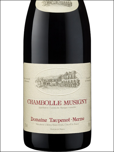 фото Domaine Taupenot-Merme Chambolle Musigny AOC Домен Топено-Мерм Шамболь-Мюзиньи Франция вино красное