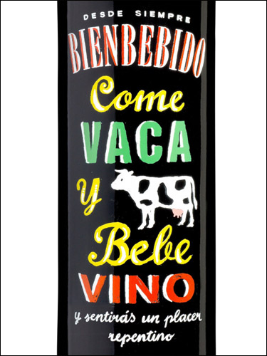 фото вино Bienbebido Come Vaca y Bebe Vino Tinto 