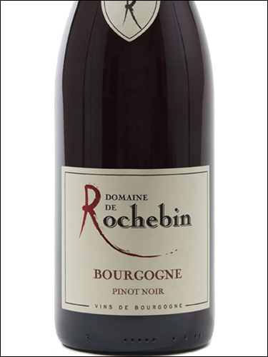 фото Domaine de Rochebin Bourgogne Pinot Noir AOC Домен де Рошбен Бургонь Пино Нуар Франция вино красное