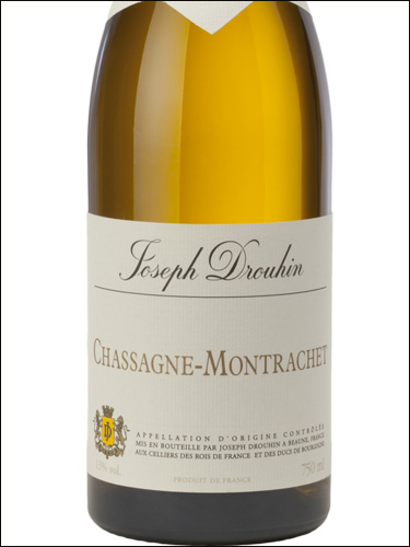 фото Joseph Drouhin Chassagne-Montrachet AOC Жозеф Друэн Шассань-Монраше Франция вино белое